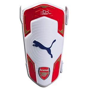 PUMAArsenal Evopower Shin Guards White/Red Size XS
