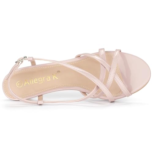 Allegra K Women's Slingback Strappy Kitten Heel Heels Sandals4