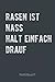 Rasen Nass Halt Einfach Drauf Fußball Notizbuch: als Trainer Geschenk für den Fußballtrainer und deine Fußballmannschaft I Für alle Notizen in der Kreisklasse mit Bier Fußball Spruch I a5 liniert