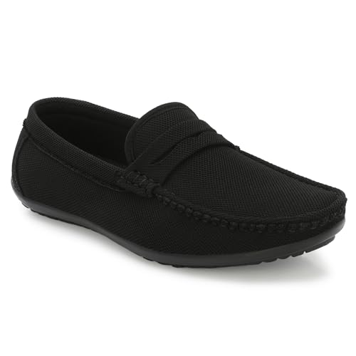Image of Stylelure Eco Friendly & Light Weight Flexible Mesh Knit Loafers Driving Shoes for Men