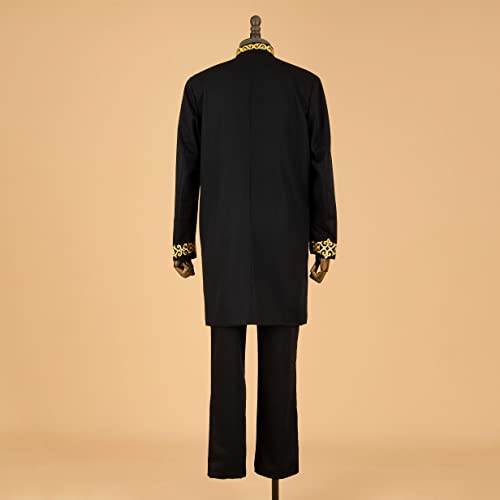 African Suit for Men Jacket and Trousers 2 Piece Set Dashiki Blazer with Kerchief Bazin Riche Kaftan Wedding Evening3