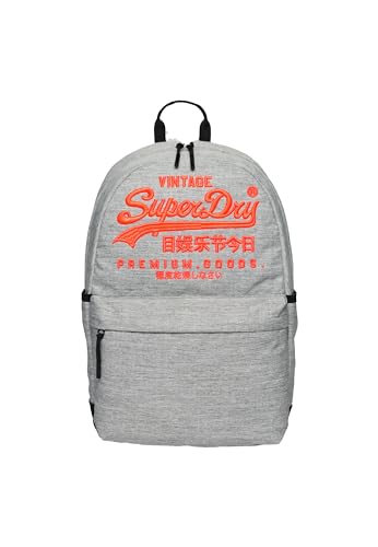 Superdry Womens Heritage Montana Backpack, Classic Hiking-Inspired Design Light Grey Marl Size One Size