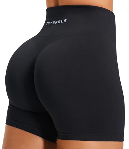 JOYSPELS Gym Shorts Women Workout Biker Shorts Scrunch Butt No Front Seam Running Athletic Yoga