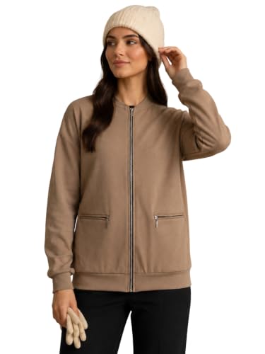 Image of Winter Jacket for Women | Regular Fit Ladies Jacket | Warm Full Sleeve Zipper Jackets | Casual Winter Wear for Office, Travel & Daily Wear