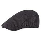 Generico Gorro de malla transpirable para hombre cómodo gorro primavera verano retro Sun Painter, Negro , M