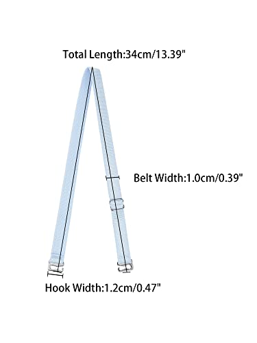Image of uxcell 2 Pair 10 /12 /15 /18 /20mm Width Stretchable Shoulder Bra Straps Adjustable Elastic Straps for Women
