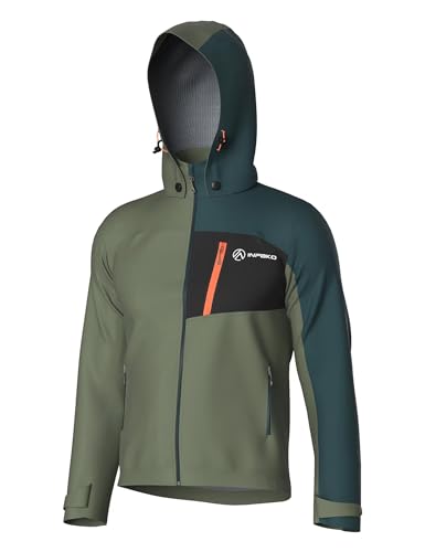 Image of Winter Cycling Jacket for Men, Thermal Fleece Windproof Warm Bike Top,Biking Running with Removable Hood