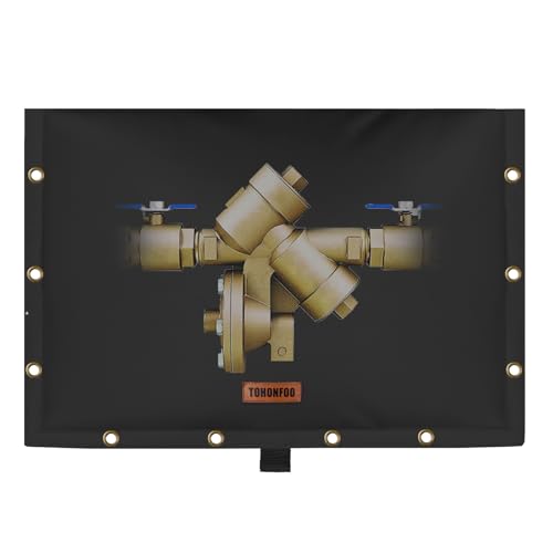 Image of Backflow Preventer Insulation Cover for Vacuum Breaker, 21 inchW x 16 inchH, Black