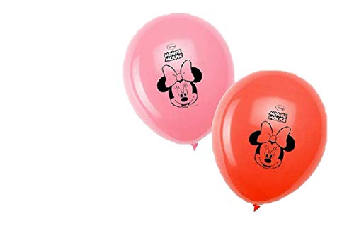 Lote de 8 globos hinchables con Minnie, multicolor, PR9716