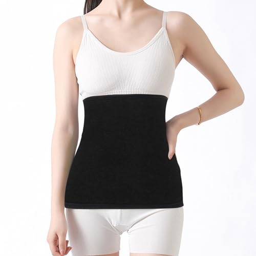 Faja térmica unisex suave y elástica para cintura XXL negro miniatura 7