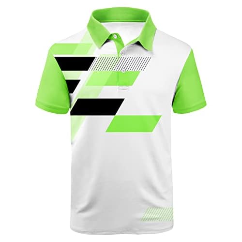V VALANCH Mens Polo Shirts Short Sleeve Moisture Wicking Golf Tennis Polo Casual Shirts Medium Dark Green