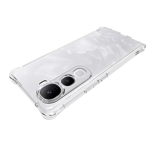 Image of for Vivo Y400 Pro Clear Case | 360 Full Body Protection Shockproof Transparent Cover | Soft Rubber Edge-to-Edge Bumper | Slim Military-Grade Drop Defense Armor