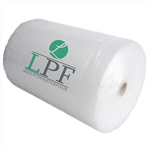 LPF dieLUFTPOLSTERFOLIE | Luchtkussenfolie 50cm x 25m rol dikte 60my - verpakkingsfolie luchtkussen rol bekledingsfolie knallfolie bekledingsmateriaal transparant