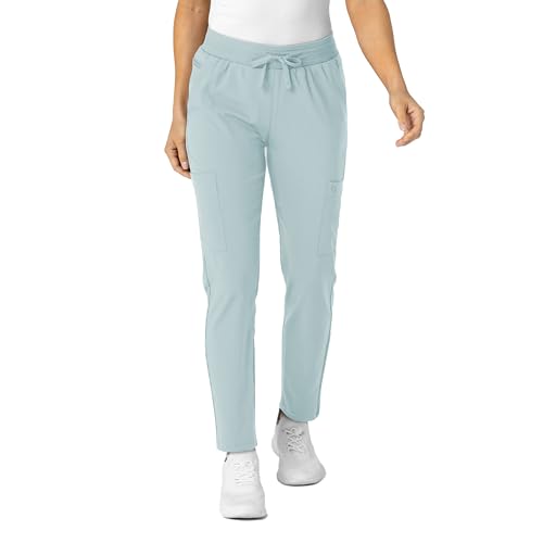 Image of Wink W123 Women's Flex-n-Reach Track Scrub Pant, Black, Large Petite