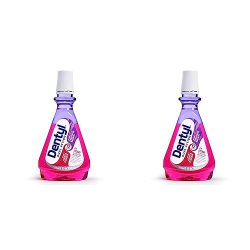 Dentyl Dual Action CPC Mouthwash, 12hrs Fresh Breath & Total Care, Alcohol Free, ICY Cherry, 500 ml (Pack of 2)