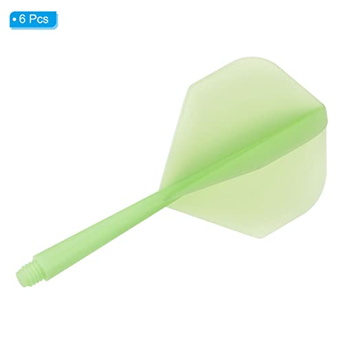 PATIKIL Integrated Dart Shaft & Flights, 6 Pack Lightweight Dart Flight Set, Green - Image 3