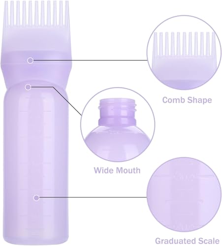 Pente Frasco Aplicador De Tintura Óleo Cabelo Humectação