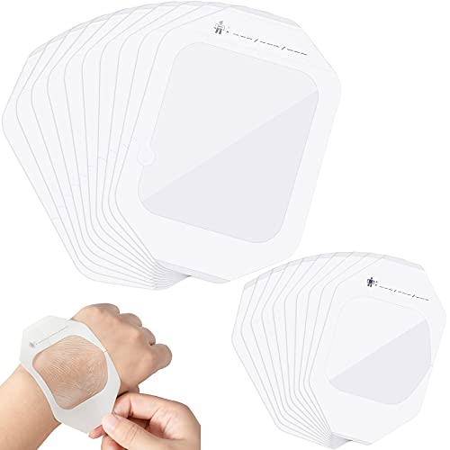 50 Pieces Transparent Film Dressing Includes 35 Pieces 2.3 x 2.75 Inch and 15 Pieces 4 x 4.7 Inch Shower Waterproof Patch Waterproof Wound Bandage Adhesive Patches Post Shower