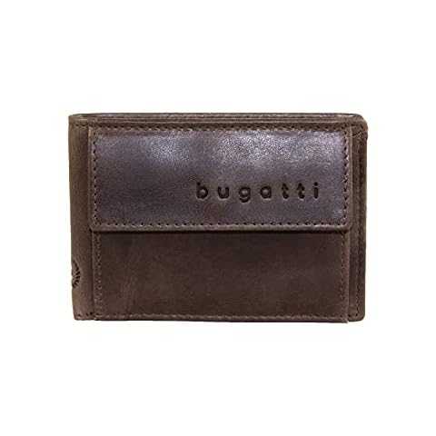 bugatti Volo Cartera piel marrón con 4 ranuras para tarjetas Cover