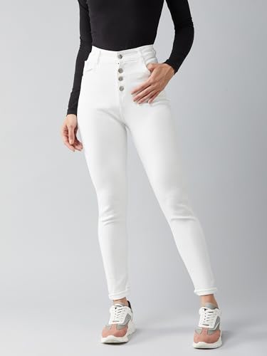 Image of Dolce Crudo Distressed High Rise Skinny Jeans for Women
