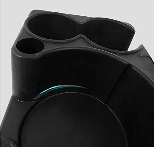 Porte-gobelet de Voiture Noir, Porte-gobelet de Voiture Portable Noir en Plastique, Porte-gobelet d'eau créatif