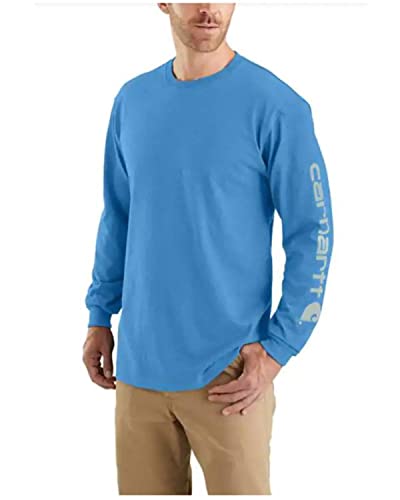 Image of Carhartt Men's Dearborn Loose Long-Sleeve Logo T-Shirt Closeout