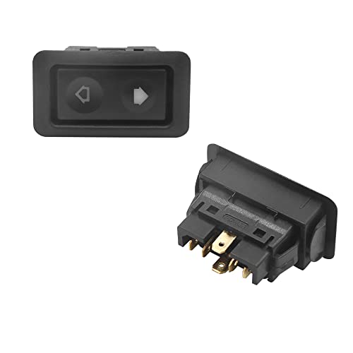 Uxcell 2Pcs 6 Pin Car Vehicle Door Window Power Electric Control Switch Black Dc 12V #TOP5