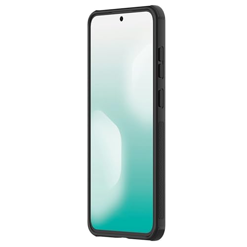 Image of Nillkin Case for Samsung Galaxy S25 FE (6.7 inch Inch) Super Frosted Shield Pro Hard Back Soft Border (PC + TPU) Shock Absorb Cover Raised Bezel Camera Protect PC Black