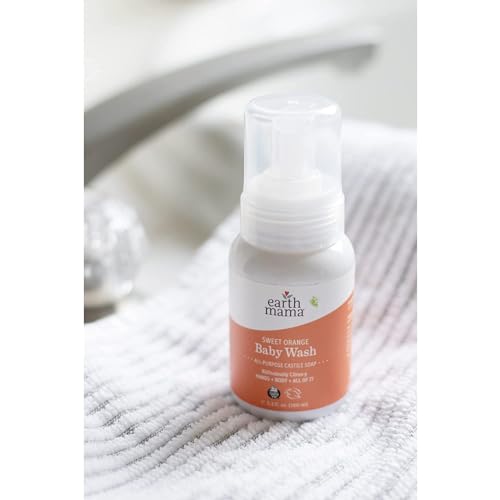 Earth Mama 10-055 Sweet Orange Baby Liquid Wash Foaming Hand Soap, Organic All Purpose Body Wash For Sensitive Skin, Castile Soap thumb #6
