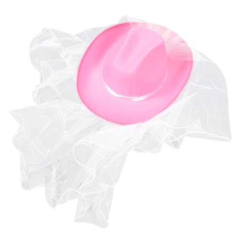 Chapeau de mariée avec voile raffiné BESPORTBLE en tulle délicat pour cérémonie moderne