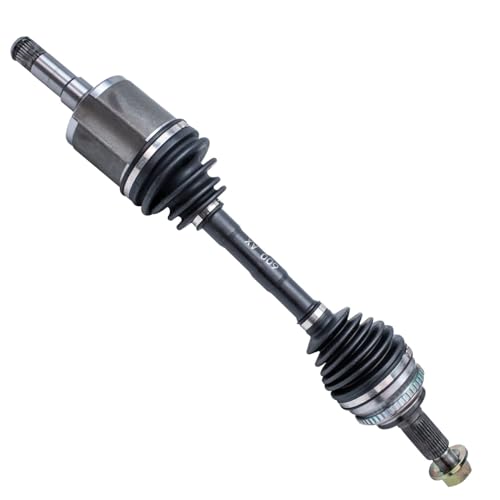 Image of Detroit Axle - Front Left Steering Knuckle CV Axle for 07-10 Ford Edge Lincoln MKX, Driver Side Steering Knuckle & Wheel Bearing Hub CV Axle 2007 2008 2009 2010 Replacement