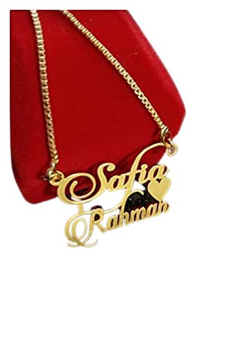 Seasons Kreation Customize Name Necklace Logo Gold Coated For Cou...