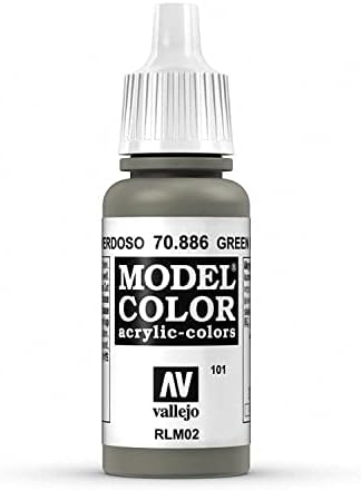 Vallejo Green Grey Model Color 1 Paint, 17ml