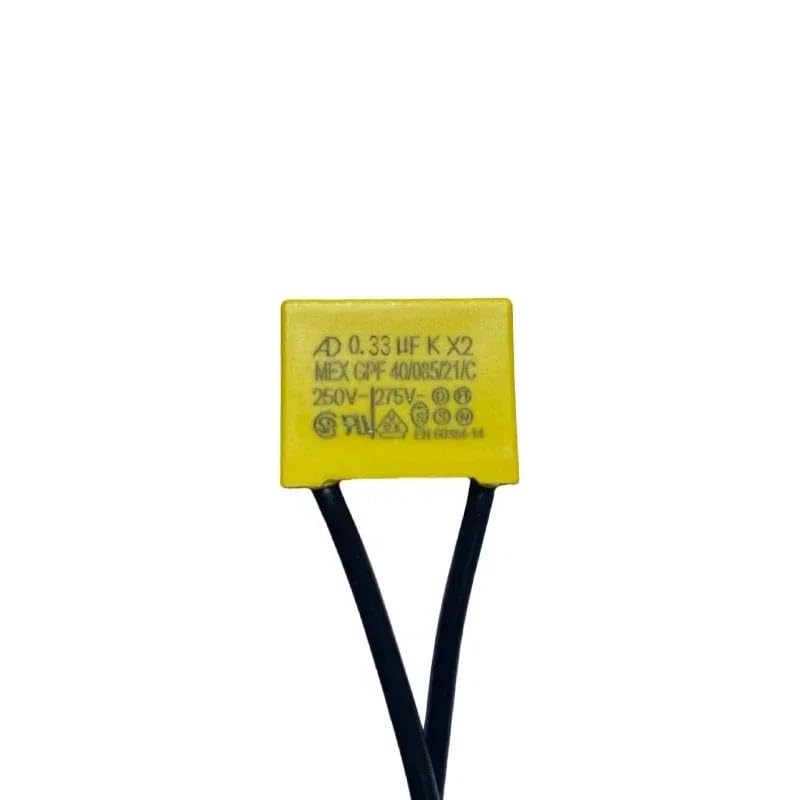 5 Pezzi AD K X2 Nastro di capacità di Sicurezza Linea 0,1uF 0,15uF 0,22uF 0,33uF 0,47uF 250V-275V alloggiamento Filo Flessibile condensatore di Sicurezza(0.33UF)
