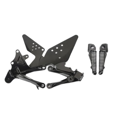 Repose-pieds avant noir moto Kawasaki ZX10R support pédales aluminium 06-10