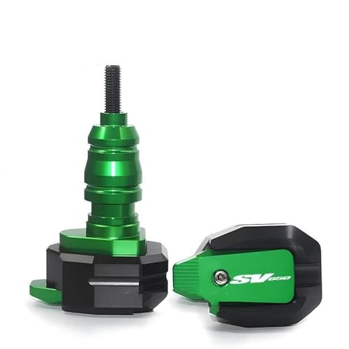 Sturzpad-Schutz Seitlicher Sturzschutz Für Motorradrahmen, Verkleidungsschutz, Crashpad-Schutz Für Suzuki SV650 (1999–2019) Crashschutz(GRÜN,X-2)