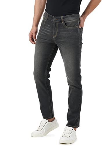 Image of INKD Men's Stretchable Regular Fit Contrast Stitch Jeans