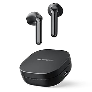 Truefree Draadloze koptelefoon, A1, Bluetooth hoofdtelefoon met ruisonderdrukking, hifi stereo sound oortelefoon met USB-C opladen, 18 uur speelduur, IPX4 draadloze oordopjes voor iPhone Samsung Android