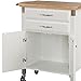 homestyles Dolly Madison Off-White Kitchen Cart