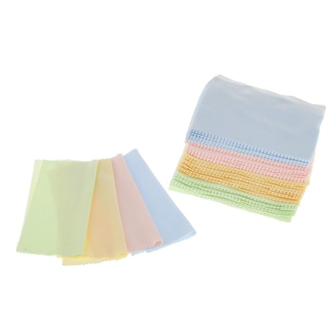 Image of Cloth Microfiber Cleaning Cloths for Tablet, Smatphone Phone, Laptop, Camera, LCD Tv Screens and Any Other Delicate Surface [5inchX5inch] (Pcs of) Multicolour (150)