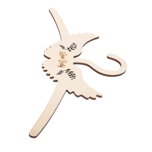 Yardwe Wooden Hangers with Angel Wings Design Versatile Clothes Hanger for Decor for Photo Shoots and Organizing Clothes Handmade Craftsmanship