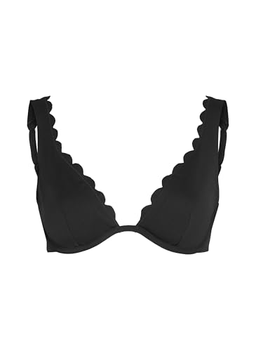 Hunkemöller Unwattiertes Bügel-Bikini-Top Scallop - Caviar - 70F