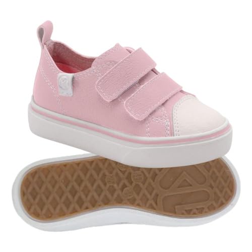 Tênis Klin Freestyle Baby Rosa Calce Fácil Confortável Anatômico Casual Festa (Rosa, BR, Criança de