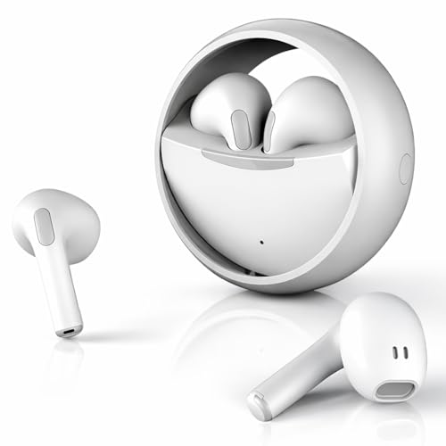 Image of Ear Spin True Wireless in Ear Earbuds, Bluetooth 5.4, 35ms Low Latency Gaming Mode, 50Hrs Playtime Fast Charging, HiFi DSP Sound, Quad-Mic ENC, 13mm Driver, IPX6 Water Resistance. (White)