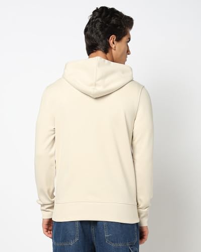 Image of Gap Men Graphic Printed Regular Fit Full Sleeves Hooded Sweatshirt