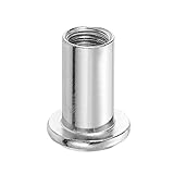 QUARKZMAN M8x18mm Sechskant-Steckmutter-Schraubpfostenhülse für Möbel 10 Stück