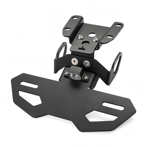 Support Plaque d'immatriculation Moto Ajustable et Anti-Vibrations pour Yamaha YZFR7