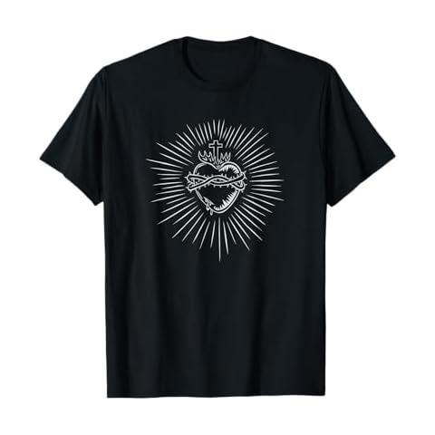 Sacred Heart Of Jesus Devotion Catholic Design T-Shirt Cover