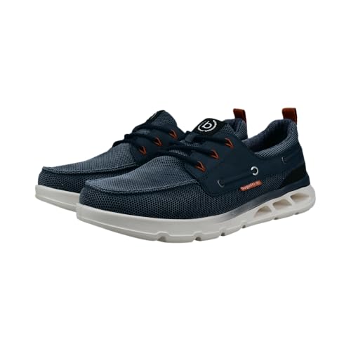 Zapatos Bugatti con cordones para hombre en color azul oscuro talla 45