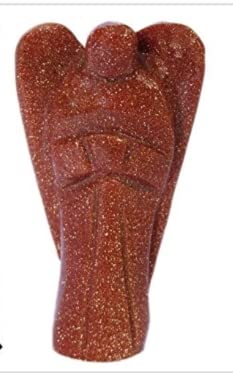 SS Murti Handicrafts Traditional Sun Stone Angel (1 x 2 x 3 cm, Red)